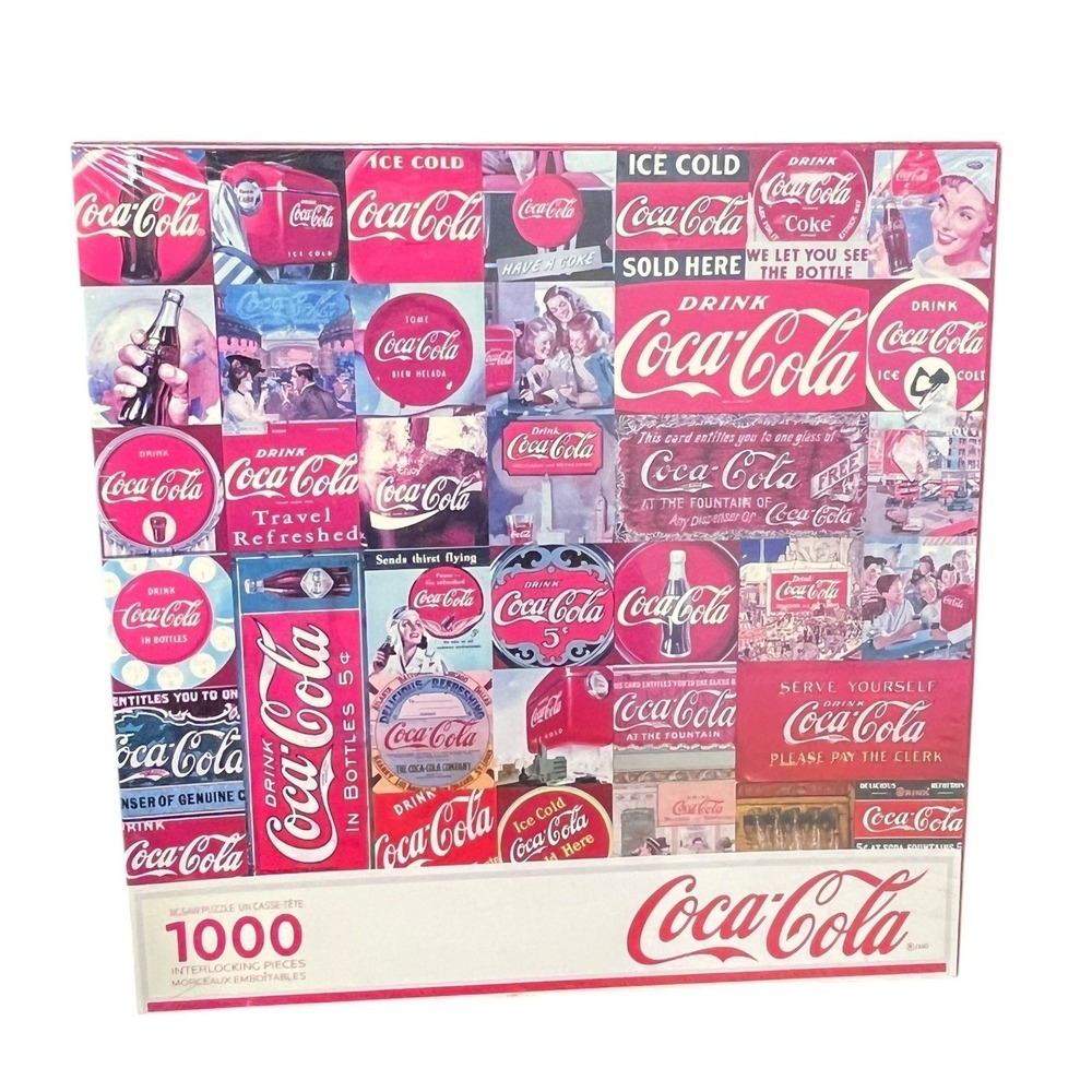 Springbok Coca Cola Collage‎ 1000 Piece Jigsaw Puzzle New Sealed USA 2017
